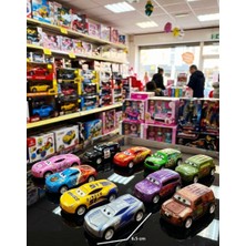 Oyuncak Sahili Cars Şimşek Mcqueen Cruz Flo Araba Demir Oyuncak 10 Adet Üst Ince Metal Model Çizgifilm Araçları 6.5 cm