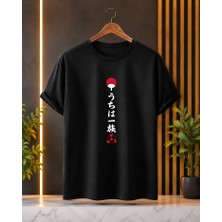 BarsDepo Uchiha Clan Tişört, Premıum Kalite Unisex Çocuk / Yetişkin