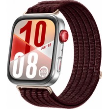 Sneezy Huaweı Watch Fıt 4 ve Fıt 4 Pro Uyumlu Dokuma Kordon Ayarlanabilir Spor Kordon