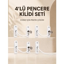 ALK Ev Tipi Pencere Güvenlik ve Emniyet Kilidi 4 Adet Set