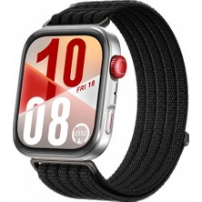 Sneezy Huaweı Watch Fıt 4 ve Fıt 4 Pro Uyumlu Dokuma Kordon Ayarlanabilir Spor Kordon