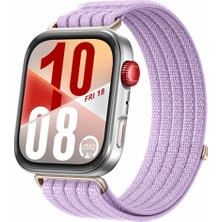 Sneezy Huaweı Watch Fıt 4 ve Fıt 4 Pro Uyumlu Dokuma Kordon Ayarlanabilir Spor Kordon