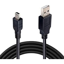 Kazan Hobi Alfais 4575 Mini USB To USB Data Şarj Kablosu, Siyah