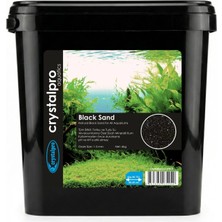 Crystalpro Black Sand 12 kg Siyah Akvaryum Kumu Tatlısu Bitkili ve Tuzlu Su Akvaryumları Için