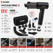 Go İthalat Enkado EKD-SP10 2in1 Basınçlı Hava Üflemeli Taşıma Çantalı El Tipi Ev Araç Süpürgesi 100w