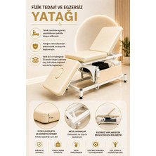 Tagesan TK-509-5 Üç Motorlu Manipülasyon Yatağı Krem 75X190 cm | Elektrikli Fizik Tedavi ve Rehabilitasyon Masası