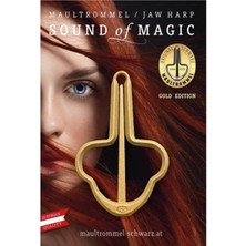 Musik Schwarz Gold Edition Jaw Harp No:15 (93MM) Ağız Kopuzu ARTNR10022