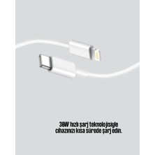Maesko Dayanıklı Tpe Lightning Kablo – 30W Hızlı Şarj ve Veri Transferi