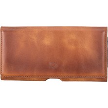 BloominBag Arc Clıp Heritage Tan Leather 6.1" Phone Case