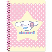 Keskin Color Cinnamoroll 16,5X22,5 Spiralli Karton Kapak Çizgili Defter - Puantiye