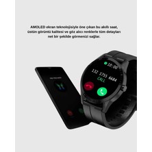 Maesko Amoled Ekranlı Akıllı Saat – 3 Kordon Seçenekli, Suya Dayanıklı, Kalp Atış ve Uyku Takip Özellikli