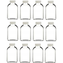 Ziylan 12 Adet Cam Kavanoz Oda Kokusu Şişesi Küçük Vazo Kapaklı 12X50ML - 50 ml