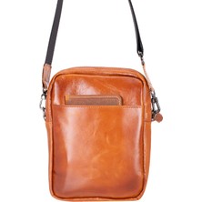 BloominBag Bloombag Cognac Brown Hakiki Deri Crossbody Çanta