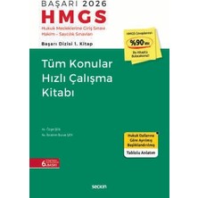 Seçkin Başarı - Hmgs Tüm Konular Hızlı Çalışma Kitabı Başarı Dizisi 1. Kitap Av. Özge Şen,av. Ibrahim Burak Şen 6. Baskı, Ağustos 2026