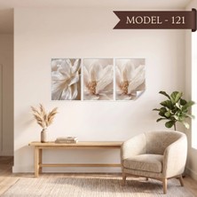 Akıllı Kağıt Statik Tutunma Özellikli Tablo - Poster Çiçek (Model- 121)