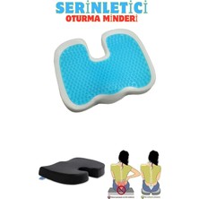 St. Morritz Serinletici Jelli Coccyx Minder Oturma Bölgesi Kuyruk Sokumu Için Visco Ortopedik Oturma Minderi