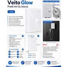 Veito Glow Pratik Ani Su Isıtıcı Banyo Şofbeni 8000W 220V (220 Volt 8 Kw)