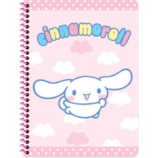 Keskin Color Cinnamoroll 16,5X22,5 Spiralli Karton Kapak Çizgili Defter - Açık Pembe