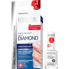 EVELİNE Eveline Cosmetics Diamond Hard And Shiny Nail Conditioner Elmas Tırnak Sert 12 ml