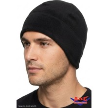 Axe Sportswear Siyah Kışlık Kulaklıklı Termal Polar Bere Erkek Standart Çift Katlı