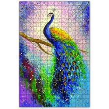 St. Morritz Tavus Kuşu 1000 Parça Puzzle Yapboz Mdf (Ahşap)