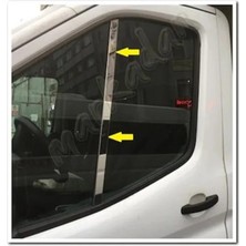 St. Morritz Ford Transit 2014 ve Üzeri Modeller Krom Cam Direk Çıtası 2 Parça Paslanmaz Çelik
