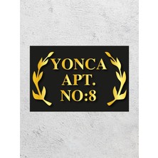 St. Morritz Apartman Tabelası 50X30CM Apartman Site Villa Isim Tabelası Apartman Girişi Isimliği
