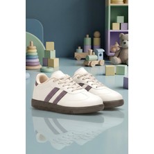 Dark Seer Çocuk Bej Mor Sneaker Spor Ayakkabı 2026 - DS ChaCha Kids