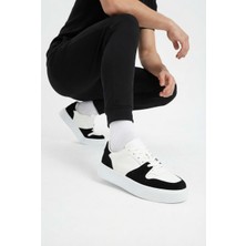 Zerenyus ZRK-X726 Premium Kalın Taban Air Beyaz Siyah Erkek Sneaker