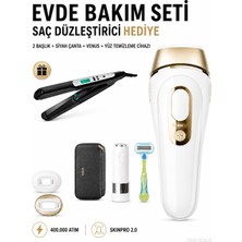 Braun Akıllı Cilt Tonu Sensörlü Ipl Tüy Alma Cihazı, Otomatik Işık Ayarı, Hassas ve Standart Başlık, Mini Yüz Bakım Seti ve Taşıma Çantası
