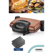 St. Morritz Granit Plakalı, 1750W, 5 Kademe Isı Ayarlı Tost ve Izgara Makinesi