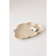 Anthropologie Koyun Figürlü Stoneware Seramik  Çocuk Tabağı