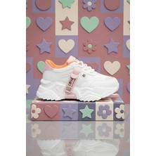 Dark Seer Çocuk Beyaz Pudra Sneaker Spor Ayakkabı 2026 - Kids DS 2051