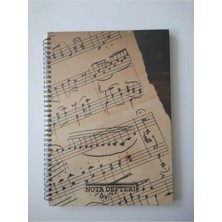 Seyfi Kırtasiye Sert Kapak Spiralli A4 80 Yaprak Müzik Defteri