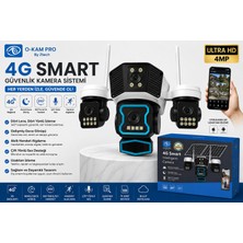 O-Kam Pro 4g Smart 4 Lens Akıllı Güvenlik Kamerası – 355° Ptz, Renkli Gece Görüş, Çift Yönlü Ses, Hareket Algılama