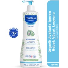 Mustela Hydra Bebe Organik Avokado İçeren Nemlendirici Bebek Çocuk Vücut Losyonu 750ml