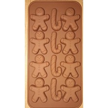 St. Morritz Gingerman Kurabiye Adam Yılbaşı Bastonu Çikolata Kalıbı