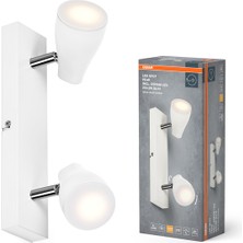 Osram Pear Ikili LED Spot 2X4.3W 2700K 700LM GU10 Beyaz Kasa