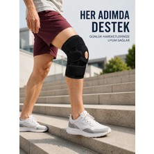 TeknoKapsül Silikon Patella Destekli Dizlik Nefes Alabilir Ayarlanabilir Cırtlı Ligament Desteği