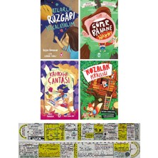 Timaş Çocuk Büşra Ümmühan 4 Kitap Set / Atlarla Rüzgarı Yakalayalım - Süper Bahane Hakkı - Kahkaha Çantası - Kozalak Krallığı + Özel Cetvel