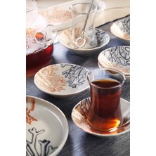 Kütahya Porselen Corallo 6 Parça 10 cm Çay Tabağı