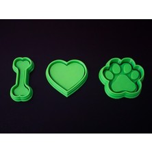 Craftelle I Love Dogs Temalı Özel Tasarım Kurabiye ve Hamur Kalıp Seti