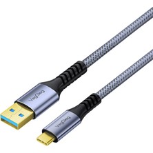 Veggieg 100W Usb-A To Type-C Kablo USB 3.2 Gen 2 10GBPS Data ve Hızlı Şarj Kablosu 1 Metre