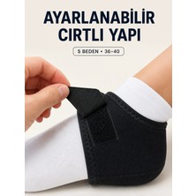 TeknoKapsül S Beden Cırtlı Topuk Çorabı Ayarlanabilir Topuk ve Ayak Bileği Destekleyici