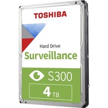TeknoKapsül Toshıba 3.5 S300 4tb 5400RPM 256MB Sata3 HDWT840UZSVA (7/24) (3 Yıl Dist. Garantili)