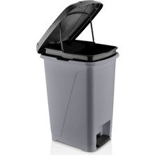 Citim 40 Litre Iç Kovalı Slim Pedallı Çöp Kovası Gri
