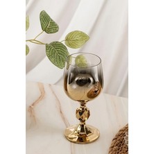 Decostyle 6'lı Bohemıa Kristal Titanium Kaplama Kahve Yanı Su Kadehi 150 ml