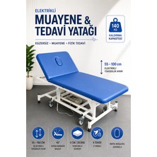 Tagesan TK-509/1 Tek Motorlu Tekerlekli Manipülasyon Yatağı Mavi 75X190 cm | Elektrikli Bobath ve Fizik Tedavi Yatağı