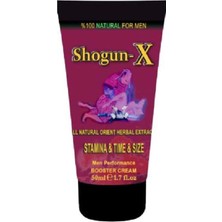 Üçgül Shogun-X Extra Cream Erkekliği Geci.ktirici Ser.tleştirici Büy.ütücü Krem 50ML