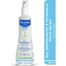 Mustela Organik Papatya Suyu Kolay Tarama Sağlayan Saç Şekillendirici Ferahlatıcı Vücut Spreyi 200ml